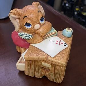 Pendelfin Adorable Mouse Figurine Writing at Desk Boswell